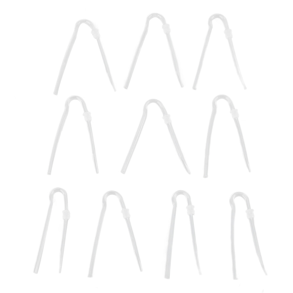 10pcs Sound Aid Tube R Type Prevent Earwax PVC