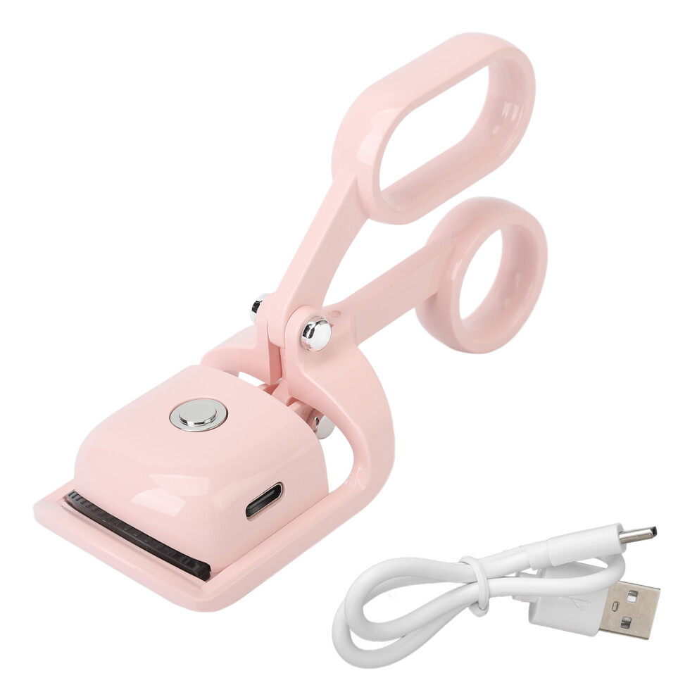Pink Heated Eyelash Curler 3 Gears Temperature Control
