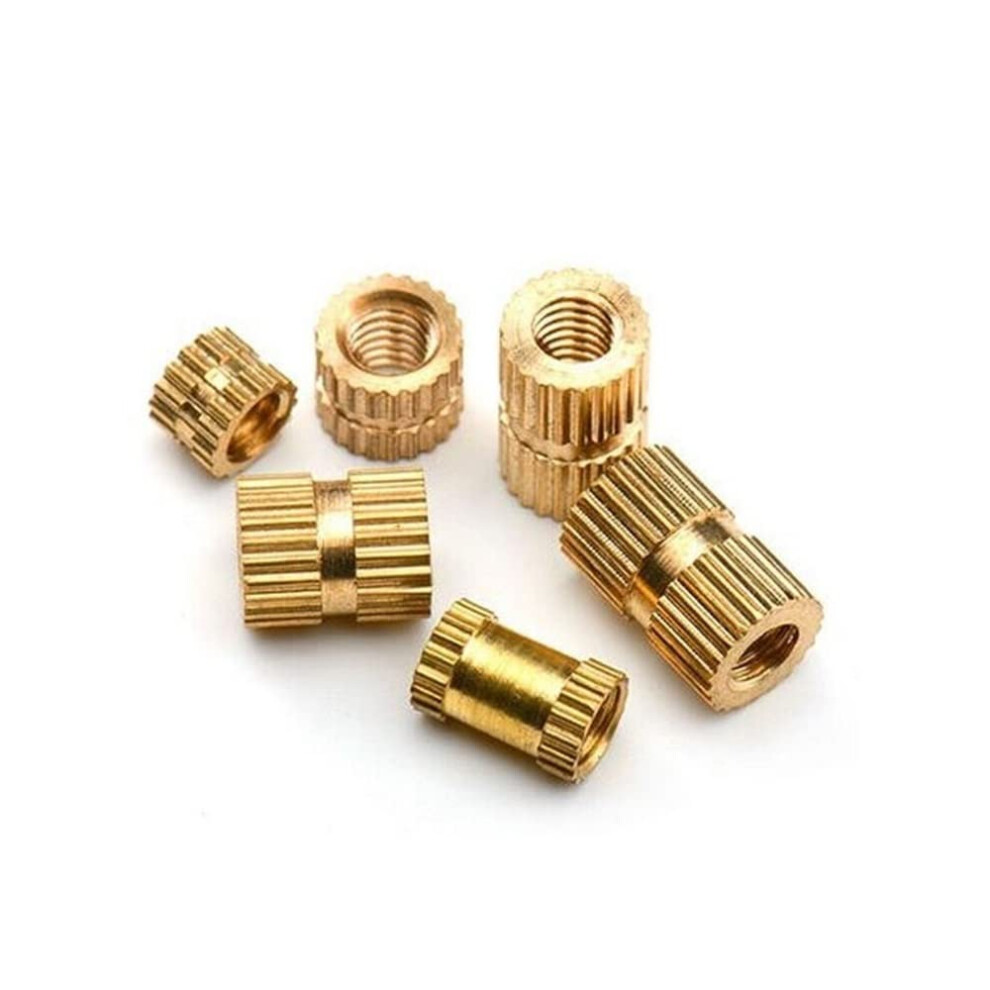 Heat Set Insert, Brass Threaded Inserts, M2.5 Knurled Nut For Injection Molding, 3Mm Length, 100Pcs 6947110398372