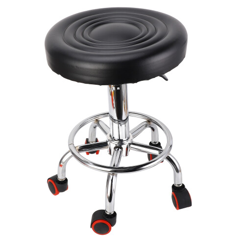 Height Adjustable Salon Rolling Swivel Stool 1