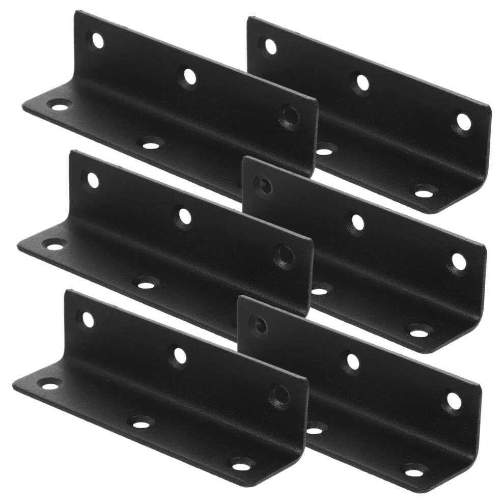 90 Degree Stainless Steel L-Shaped Angle Fastener For Heavy Duty Cabinet And Bed Corner Bracing, 4-Pack 6482260901695