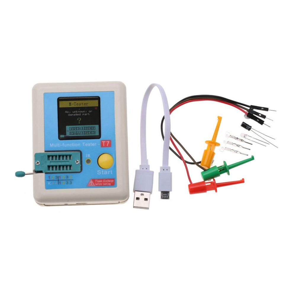 T7 Transistor Tester With Full Color Display, Infrared Coding, Automatic Calibration, Voltage And Component Measurement 6482260902111