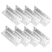 Easy Install 90 Degree Metal Angle Bracket L-Shaped Corner Support for Cabinet, Heavy-Duty, Rust-Resistant, Adjustable