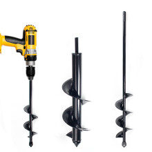 Auger Drill Bit for Planting Set of 3 - 1.6x8.7", 1.8x14", 3.1x12" - Garden Bulb & Bedding Plant Augers for 3/8" Hex Drill