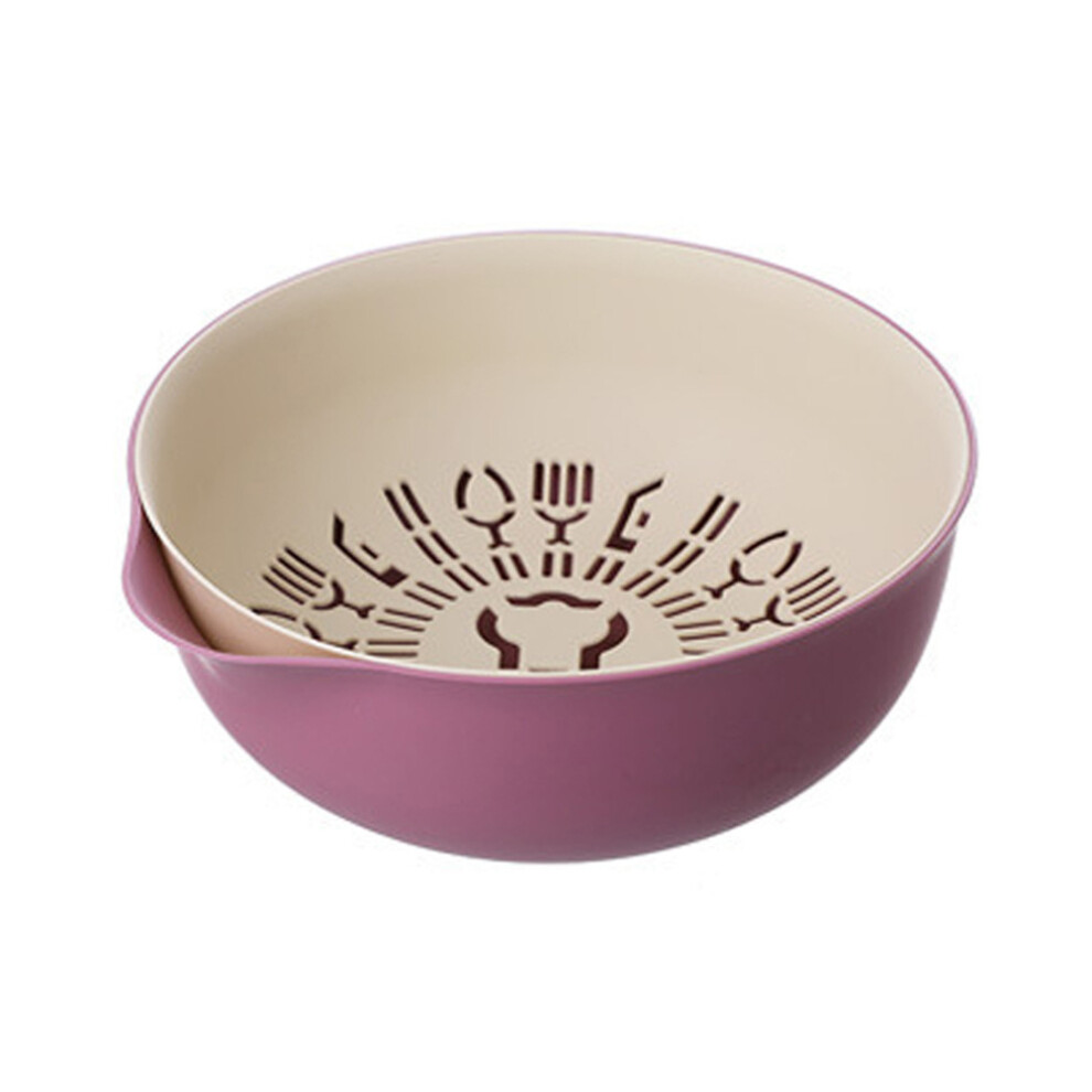 Groentemand Afdruiprek Huishoudelijke Droogmand Paars Pp-image