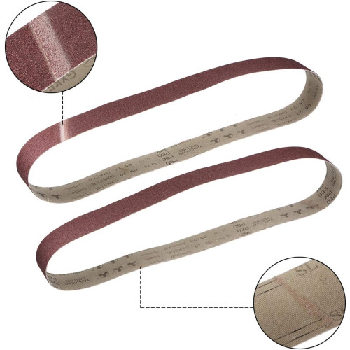 48 Inch Sanding Belt 60 Grit for Belt Sander - 10 Pack, Compatible with Various Models, Durable Material 1