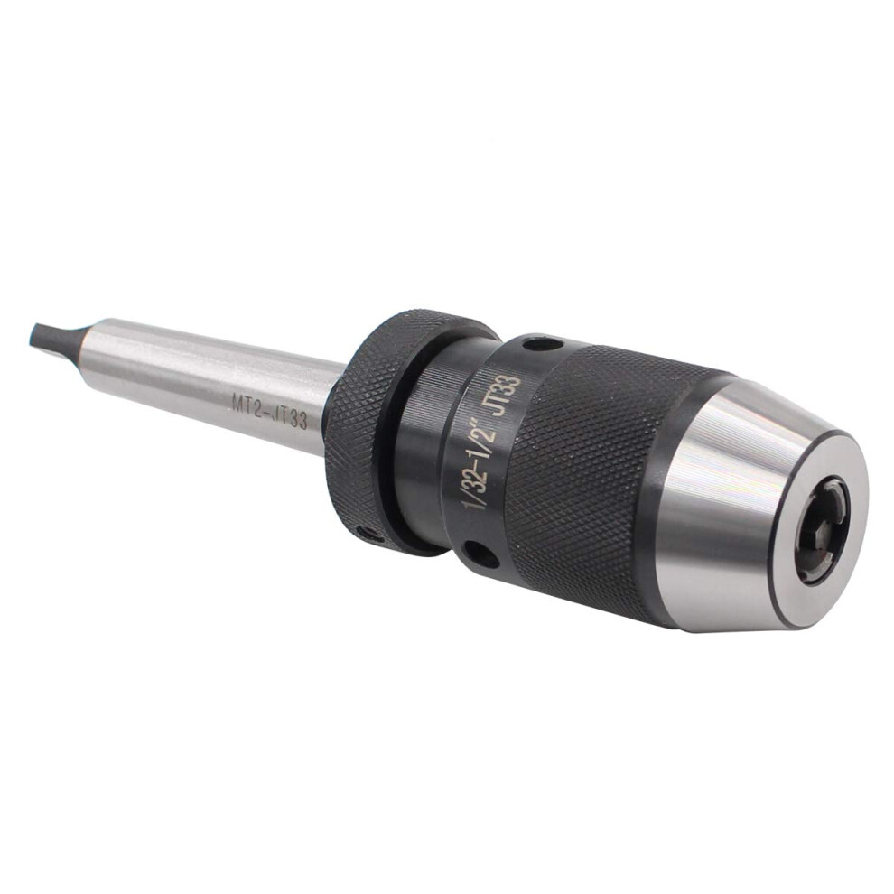 1/2 Inch Keyless Drill Chuck With Mt2 Taper Arbor Mount And Jt33 Compatibility For Power Tools 6038364518095