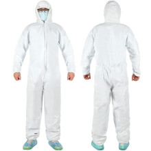 12 Pcs Disposable Protective Coverall Painting Suit with Elastic Hood, Wrist, Ankle, Waist for Painters and DIY Projects