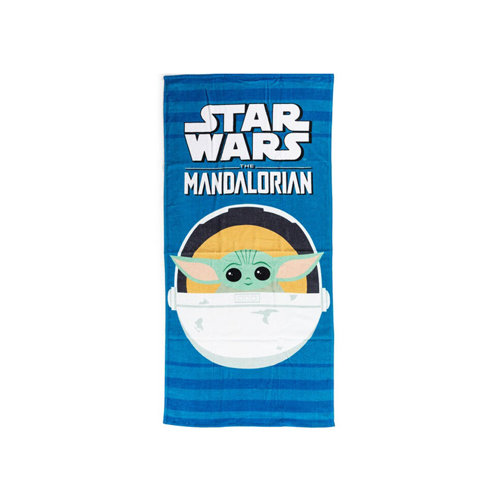Star Wars Yoda The Mandalorian Bath Beach towel 140 x 70 cm COTTON-image-OPC-PJXG6FB-NEW