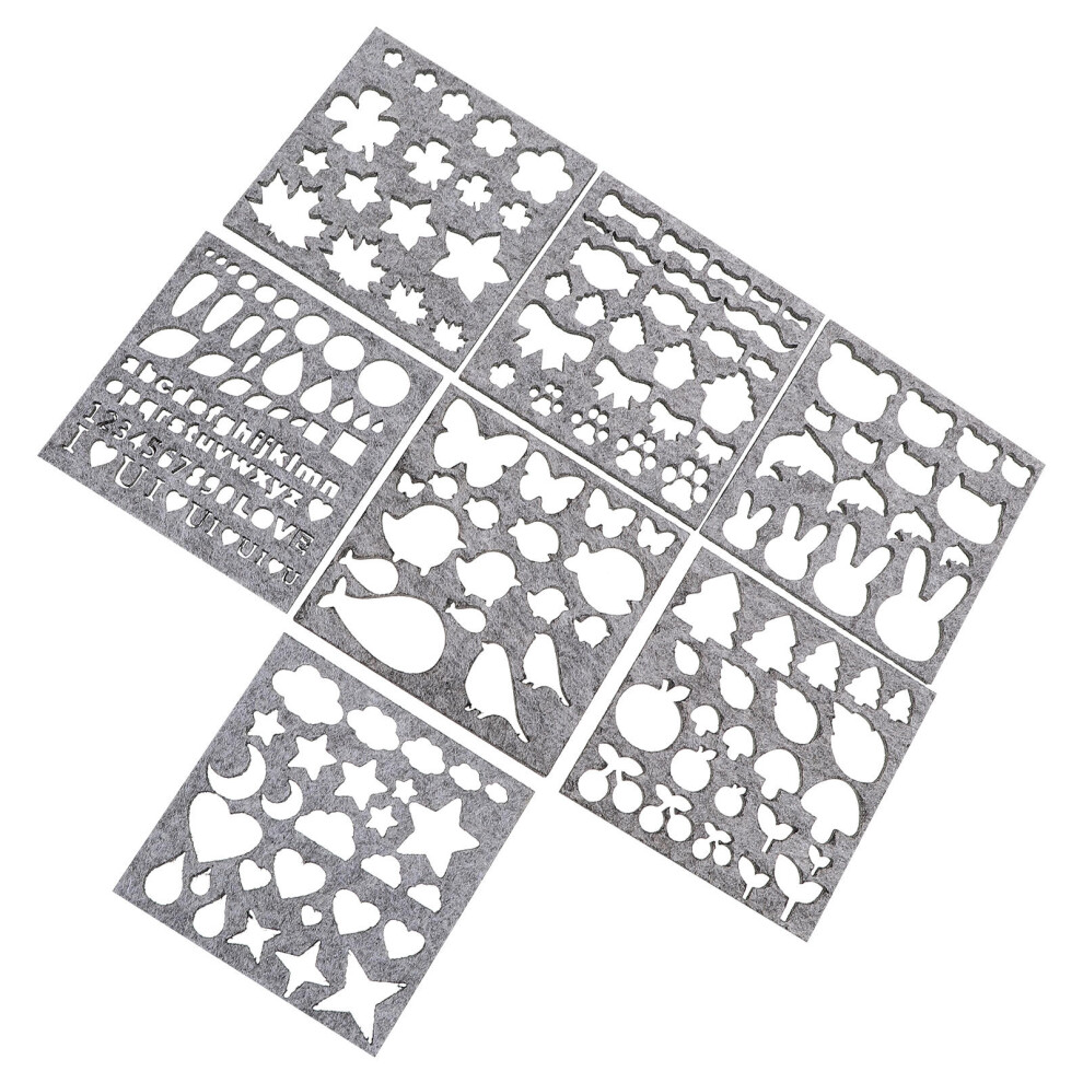 7 Stuks Wolvilt Malstickers Chemische Vezels-image