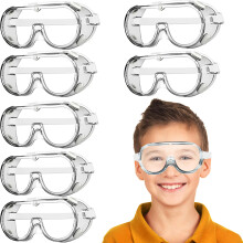 Kids Safety Goggles with Lightweight Polycarbonate Lenses and Durable PVC Frame, Unisex Design, 7-Piece Set