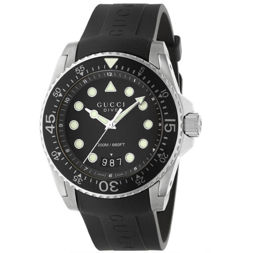 GUCCI Gucci YA136204B Dykkerur til mænd i sort
