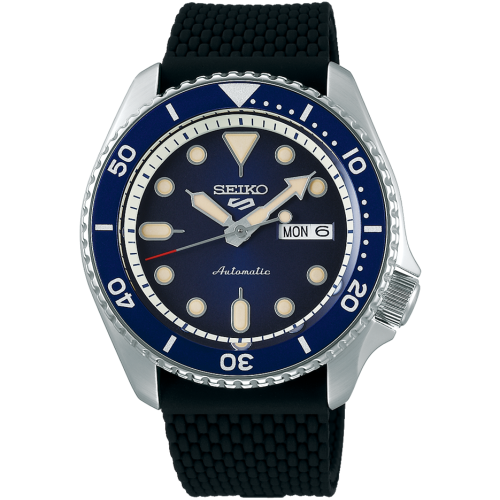 Seiko Seiko 5 Sports SRPD71K2 Αυτόματο ανδρικό ρολόι με μπλε καντράν