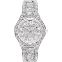 Michael Kors MK4691 Raquel Three Hand Crystals Silver Ladies Watch