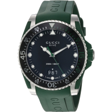 Gucci YA136310 Dykkerur med sort urskive til herre