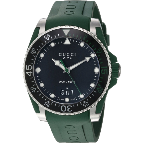 GUCCI Ανδρικό ρολόι Gucci YA136310 Dive Black Dial