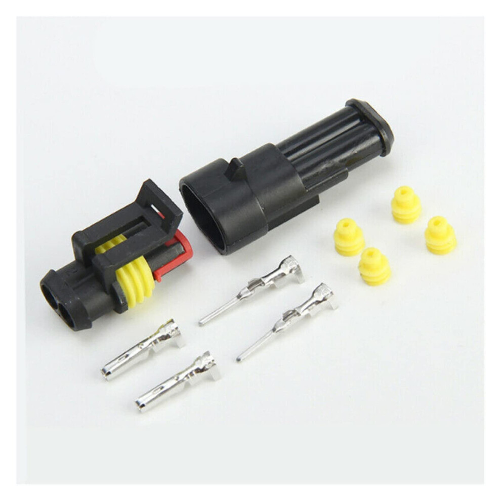 Ruiting Store 5 Sets Car Waterproof 1.5Mm 2Pin Hid Xenon Lamp Automotive Electrical Wire Connectors Compatible With Auto Models 6447073892127