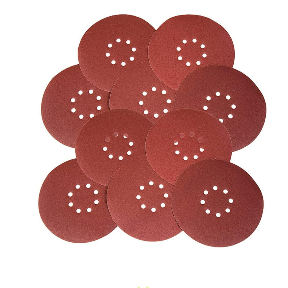 Sandpaper 9 Inch 8 Hole Hook Loop Abrasive Sanding Discs 80-400 Grit For Drywall Sander And Wood Finishing 35 Pcs 6447073892196