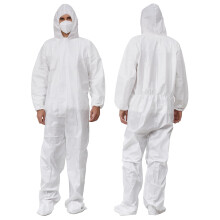 Hazmat Suits with Hood and Boots Disposable Heavy-Duty Coveralls for Paint Protection - 2 Pack / 10 Pack Options