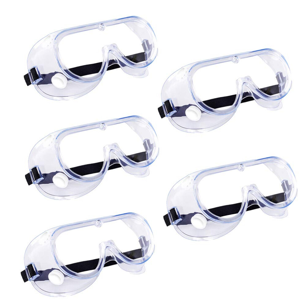 5 Pack Safety Goggles - Soft Crystal Clear Protective Safety Glasses For Construction, Industrial, Shooting, Eye Protection 6447073892295