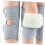 Fleece-Lined Knee Wrap Leg Warmer Compression Support for Winter Cycling - Adjustable Size, Soft Material, Unisex Design 3