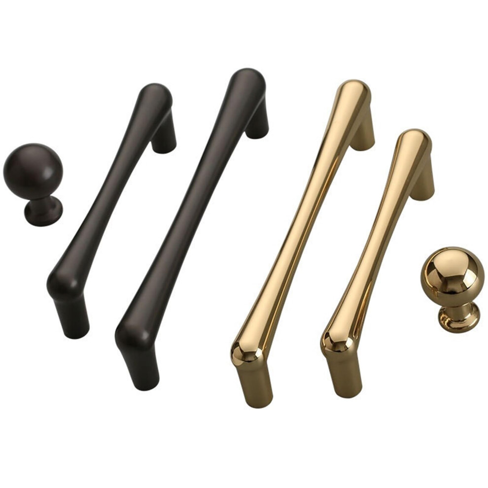 Bright Gold Cabinet Handles Drop Shape Zinc Alloy Drawer Knobs 192mm Kitchen Cupboard Door Pulls 1Pc-image-OPC-PJXGBNM-NEW