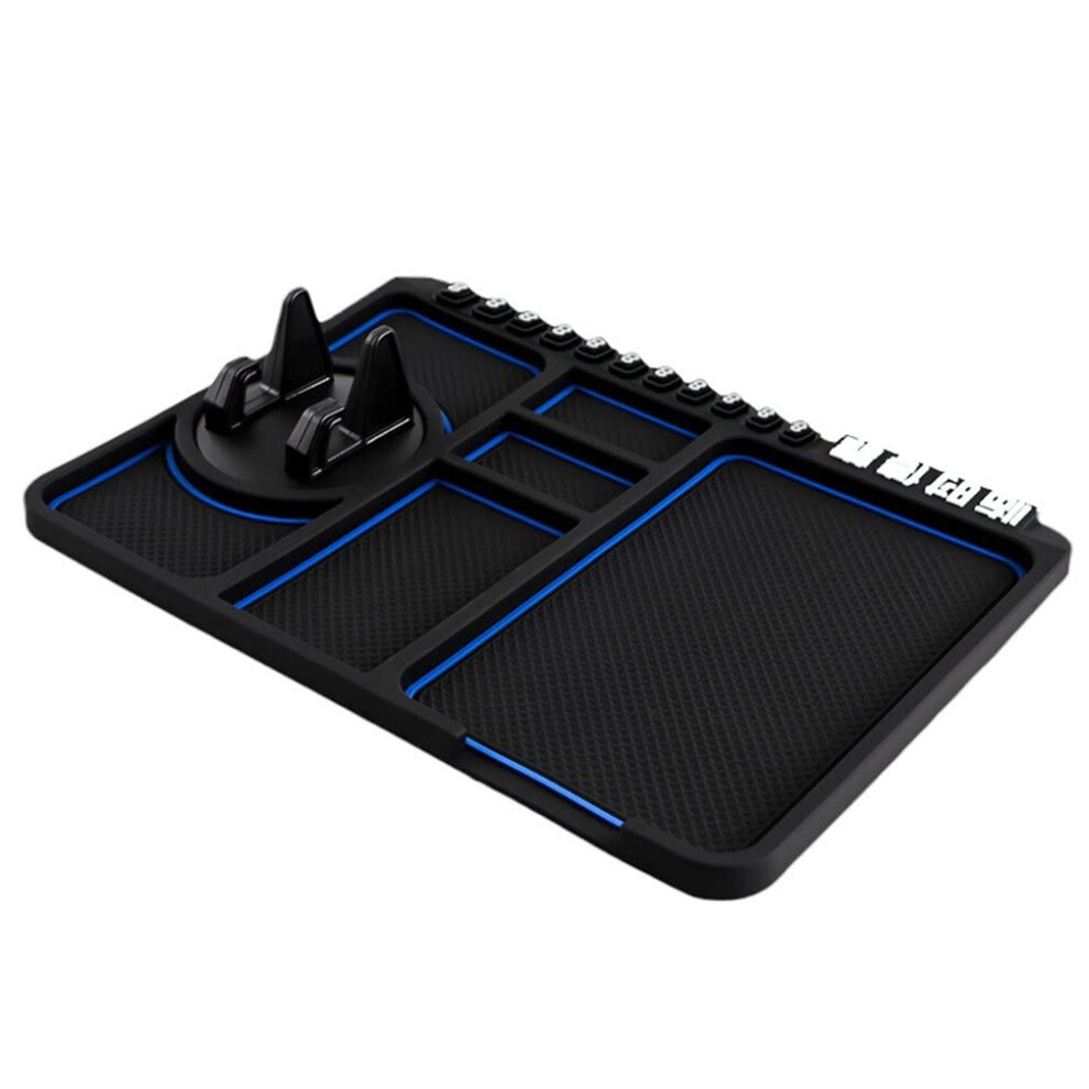 Anti Slip Phone Holder For Car Silicone Dashboard Pad, Non-Slip Sticky Mat, Universal Auto Phone Mount, Black 6038364519535