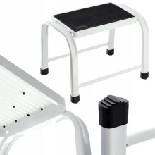 KADAX Hocker Plattform Treppe Metall Massiv 150 kg