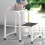 KADAX Hocker Plattform Treppe Massive Metallleiter mit Stufe 150 kg 2