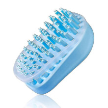 Pet Bath Massage Brush - Grooming Comb with Soft Silicone Bristles for Shampoo