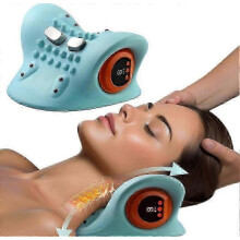 Ems Heat Therapy Shoulder And Neck Massager for Men Women - Cervical Spine Relief Traction, Electr