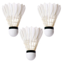 Badminton Ball - 3 Pack Feather Shuttlecock for Youth Players, High Speed Duck Feather Design for Beach Racket Games