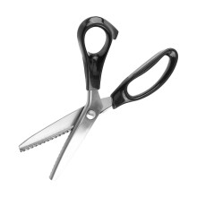 Dressmaking Pinking Shears 23 cm Stainless Steel Scissors for Fabric and Leather Crafts 5 mm Tooth Spacing Edges