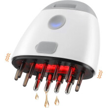 Hair Massager Scalp, Electric Scalp Massager Brush, Oil Applicator for Scalp Massager, Red Light Scalp Stimulator Oil Dispenser for Head