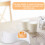 2Pcs Ceramic Egg Cups White Wave Design Egg Holders for Home 11