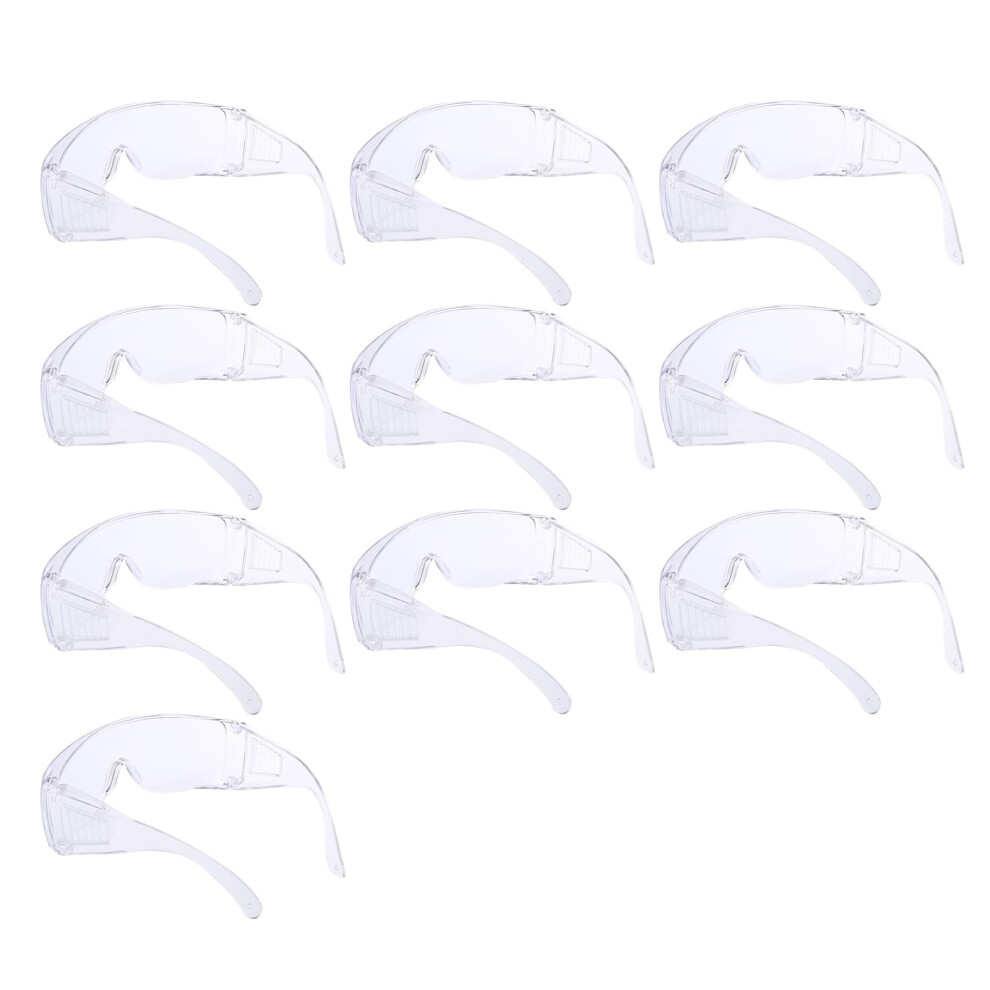 Safety Glasses Over Eyeglasses, Clear Anti-Fog Wrap Around Goggles, Scratch-Resistant, High Transmission, Peripheral Protection 6482260905679