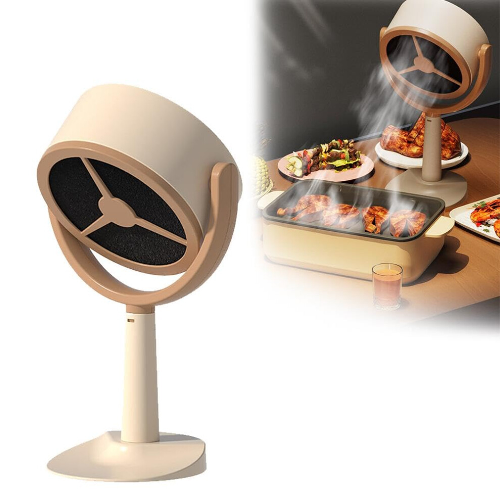 Smoke Away Purifier - Portable Desktop Range Hood Air Purifier Fan for Indoor Smoking, BBQ, Hot Pot, Rechargeable, Compact Design