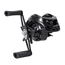 Black Baitcaster Reel | Lightweight Metal Fishing Reel for Raft Fishing, Easy-to-Use Bait Caster for Fishing Trips