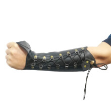 Handmade Leather Arm Guards for Bow Shooting Glove Adjustable Size for Hunting Target Practice and Archery Accessories