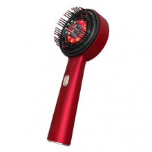 Red Light Hair Massager Multipurpose Scalp Massaging Brush with Red Light Oil Applicator
