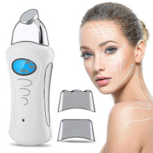 3 In 1 Galvanic Spa Microcurrent Facial Massager Beauty Machine Wrinkle Remove Shrink Pores Face Lifting Skin Care Tools