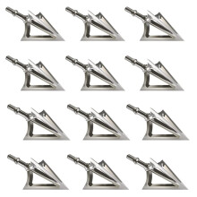 Broadheads 100 Grain Fixed Blade Archery Broadheads for Crossbow, Recurve Bow, Compound Bow - 6 Pack or 12 Pack Available