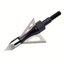 Archery Broadheads 100 Grains Screw-In 3 Blade Hunting Tips for Crossbow and Compound Bow Arrows