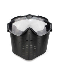 Outdoor Paintball Shooting Mask Full Face Tactical Anti Fog PC Gear with Built-in Fan for Enhanced Vision and Comfort