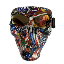 Outdoor Airsoft Shooting Skull Mask Tactical Face Protection Gear for Paintball Cosplay Halloween Horror Events