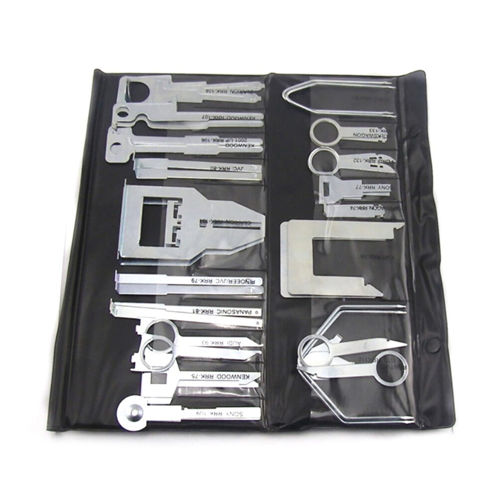 Replacement Car Radio Removal Key Tool Set For Sony, Clarion, Kenwood Radios - 38 Pieces Compatible With Multiple Models 6447073895173