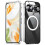 (Silver) For Google Pixel 9 Pro Case Compatible With Magsafe Metal Frame Matte Phone Cover-silver 2