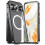 (Black) For Google Pixel 9 Pro Case Compatible With Magsafe Metal Frame Matte Phone Cover-silver 4