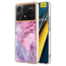 (Rose) compatible Xiaomi Poco X6 Pro 5G/ Redmi K70E 5G TPU Case Electroplating Edge Phone Cover Gift