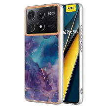 (Purple) compatible Xiaomi Poco X6 Pro 5G/ Redmi K70E 5G TPU Case Electroplating Edge Phone Cover Gift